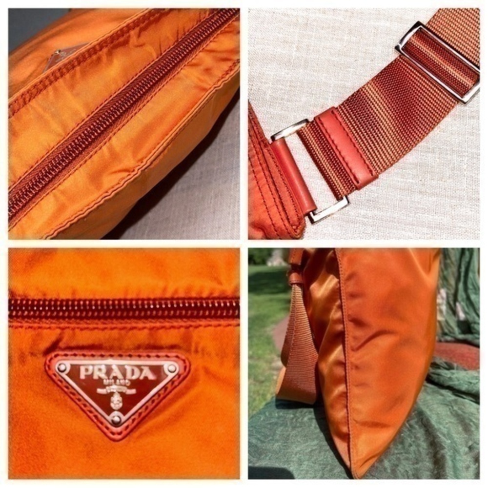 AUTHENTIC Orange Crossbody tote. In Papaya. - Picture 7 of 16
